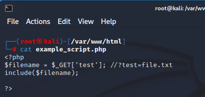 local file inclusion vulnerability