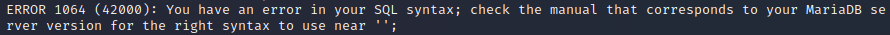 Vulnerabilidad de Inyección SQL