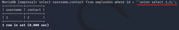 sql injection vulnerability