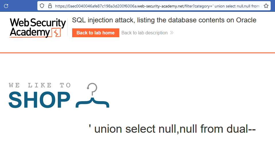 sql injection vulnerability