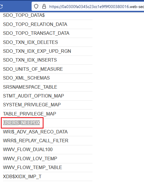 sql injection vulnerability