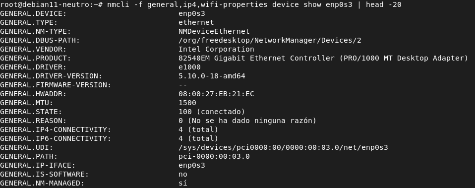 Configuraciones básicas en Redes-Linux